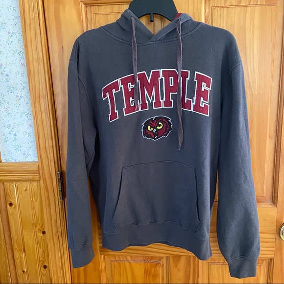 Stadium Athletics Temple University Owls Embroidered Dark Gray Hoodie - Picture 3 of 5